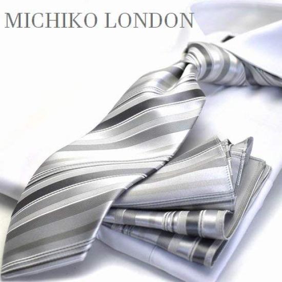 Michiko London Formal Necktie and Pocket Square Set Made In (2 Pieces) Japan, CPN-167