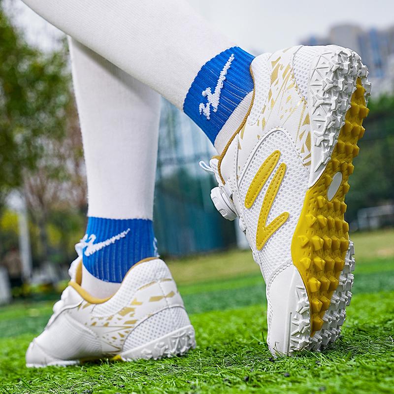 28-39 Sapatos de Futebol Infantil Juvenil Firmes Velcro Sapatos de Futebol Treino Chuteiras de Futebol Infantil Meninos Chuteiras de Futebol