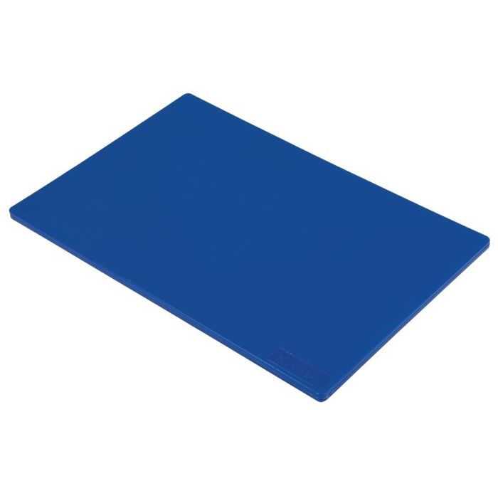 Planche à découper - hygiplas - 450 x 300 x 12 mm - couleur bleu - ldpe - non compatible lave-vaisselle