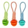 Dog Tug-of-War Ball - Food-Dispensing, Teeth-Cleaning Toy for Medium & Large Dogs