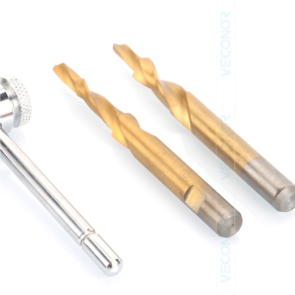 8mm 10mm Damaged Glow Plug Removal Remover Thread Repair Drill Wrench Spark Plug Gap Extractor Tool Kit