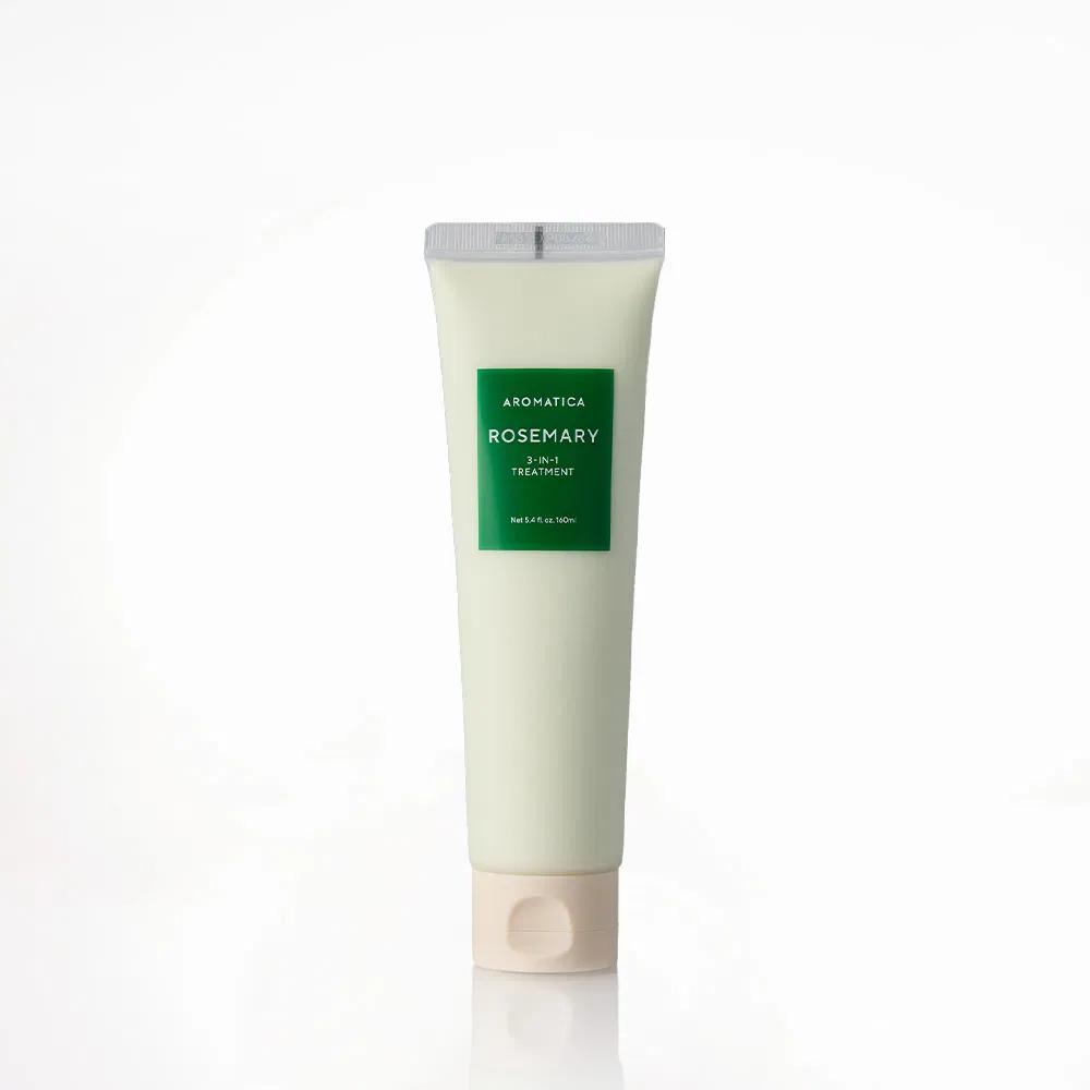 AROMATICA Rosemary 3-in-1 Treatment 160ml Protein Hair Mask for Damaged Hair with Rosemary Argan Oil and Hyaluronic Acid