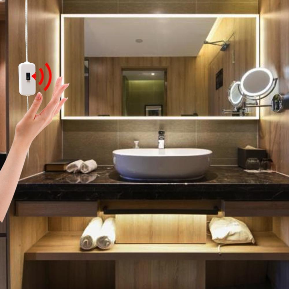 Intelligente Lampe, PIR-Bewegungssensor, Handscan, LED-Nachtlicht, 5 V, USB, LED-Streifen, wasserdichtes Band, Schlafzimmer, Zuhause, Küche, Kleiderschrank, Dekor