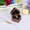Heart-Shaped Ring Box for Proposal, Velvet Jewelry Holder Engagement Ring Case, Valentine Christmas Wedding Gift for Women