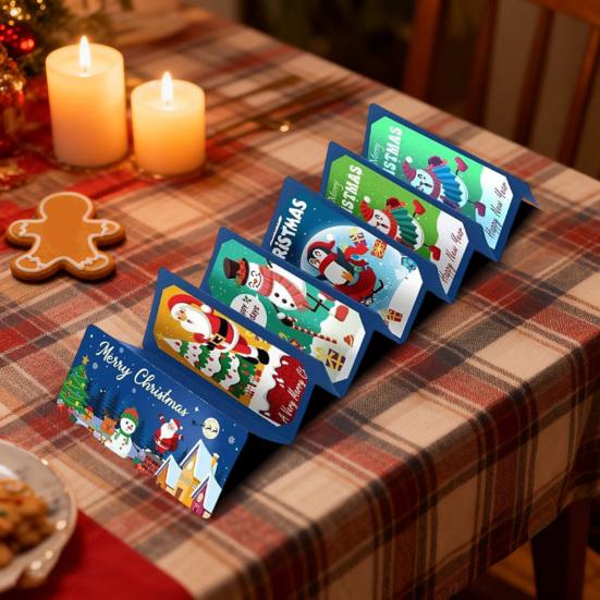 Christmas Cash Gift Envelopes 10 Slots Surprise Xmas Gift Card Holder for Cash DIY Holiday Money Envelope for Men Women Girls Boys