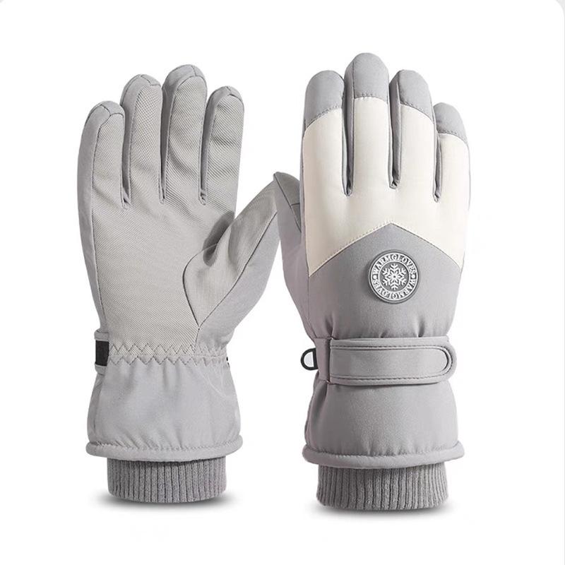 

Winter Cycling Gloves: Thick Fleece-Lined, Windproof, Touchscreen-Compatible One Size