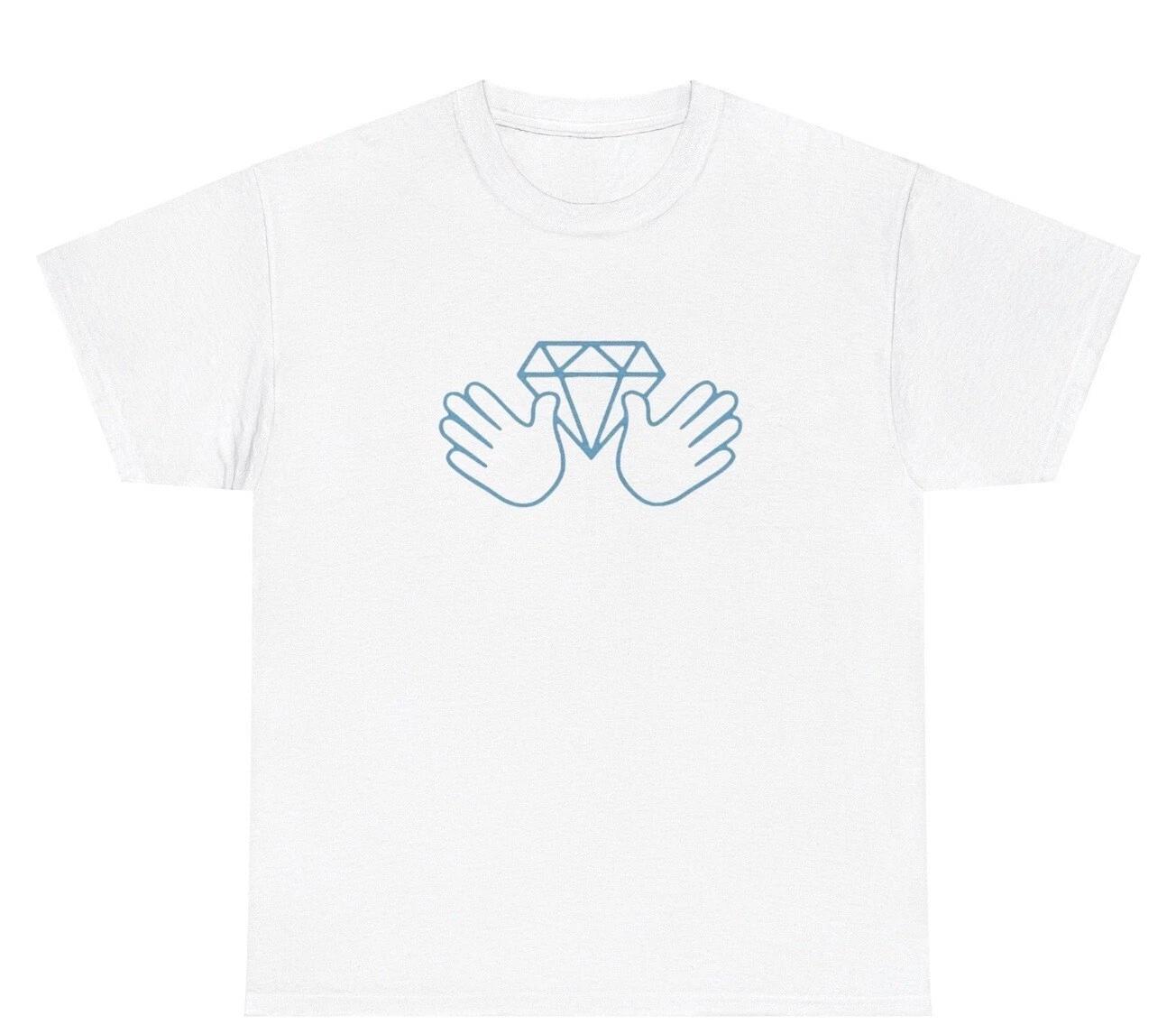 Diamond Hands T Shirt Funny Crypto Stock Holder Humor Joke Gen Z Tee S
