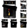 Penywise-IT Beding Set Soft with Soft Fabric Duvet Covers Hor Movie Clown Series Warm Comforter Beding Sets Bedclothes Bed Linen(NO Shet) AYR