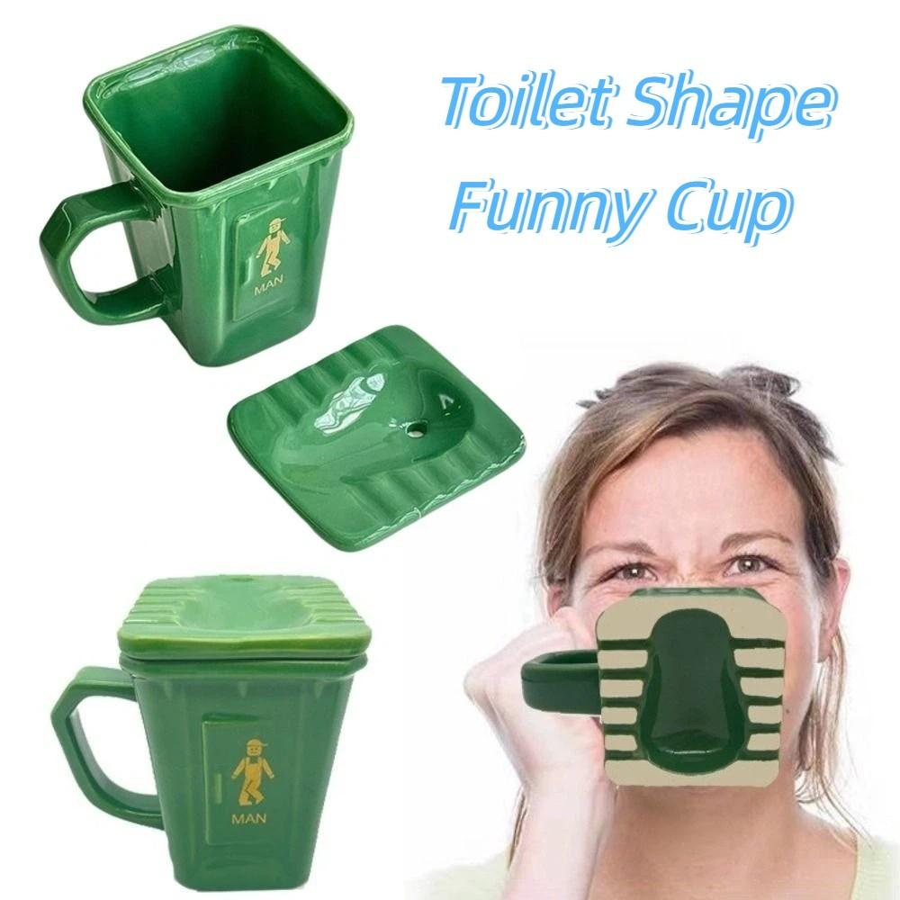 Large Capacity Toilet Shape Cup Funny Water Cup Personality Office Coffee Mug Prank Gift
