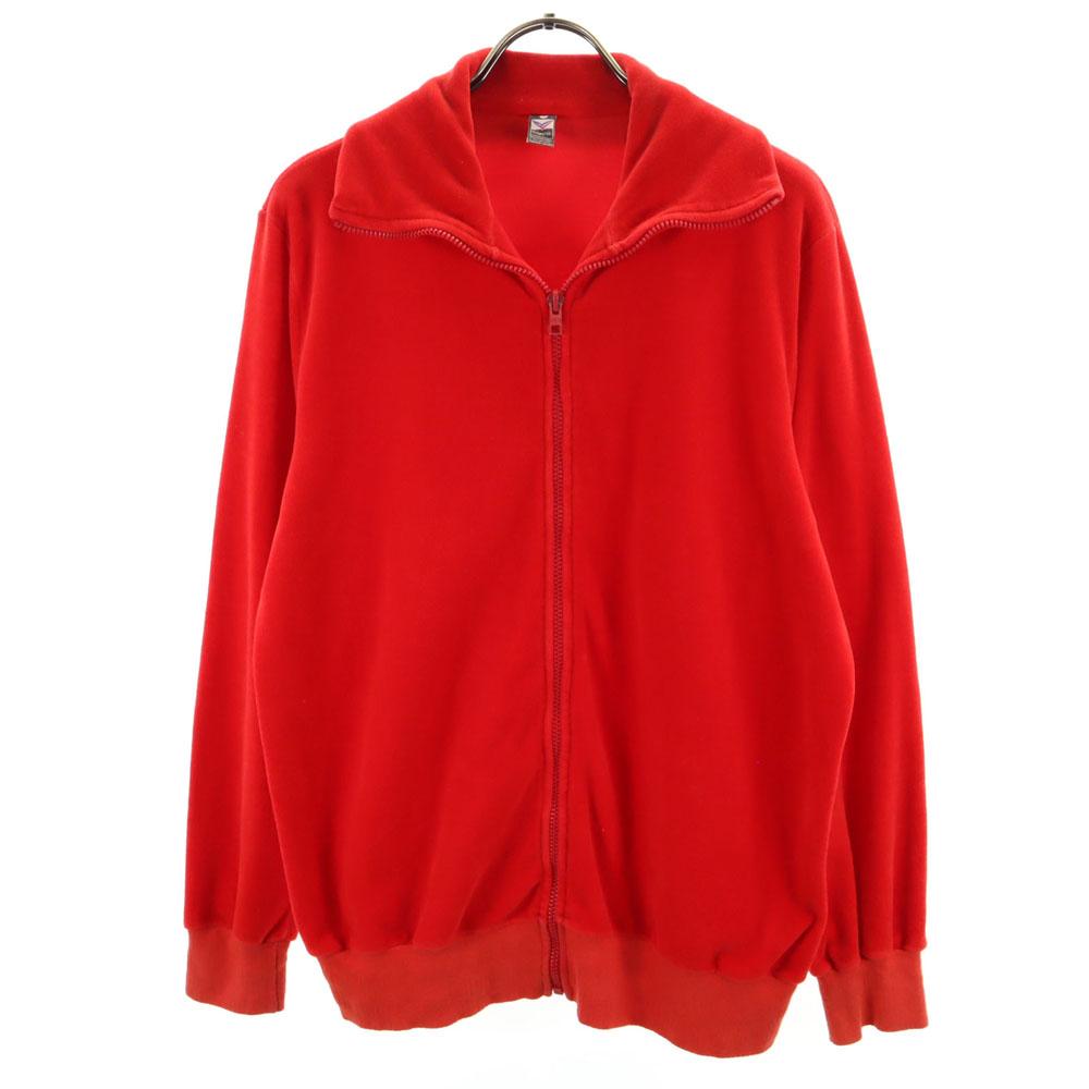 

trigema 80s vintage Long sleeve Velor Zip jacket L Reddish Men s Used