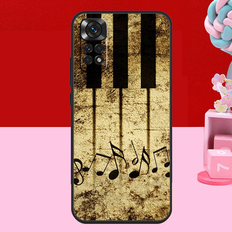 Music Note Symbol Piano Case For Xiaomi Redmi Note 13 12 11 10 14 15 Pro Plus Redmi 15 C 14C 10C 12C 13C Soft Cover