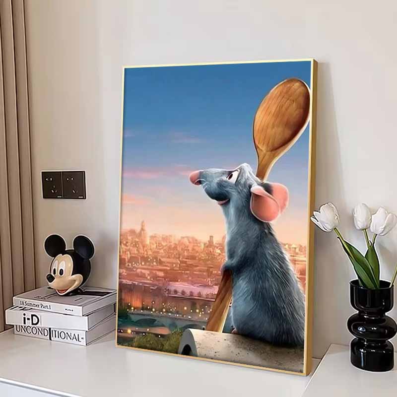 Disney 5D DIY Diamond Painting Decorations Food Fantasy Theme Illustrations Diamond Embroidery and Rhinestone Cross Stitch Set Handmade