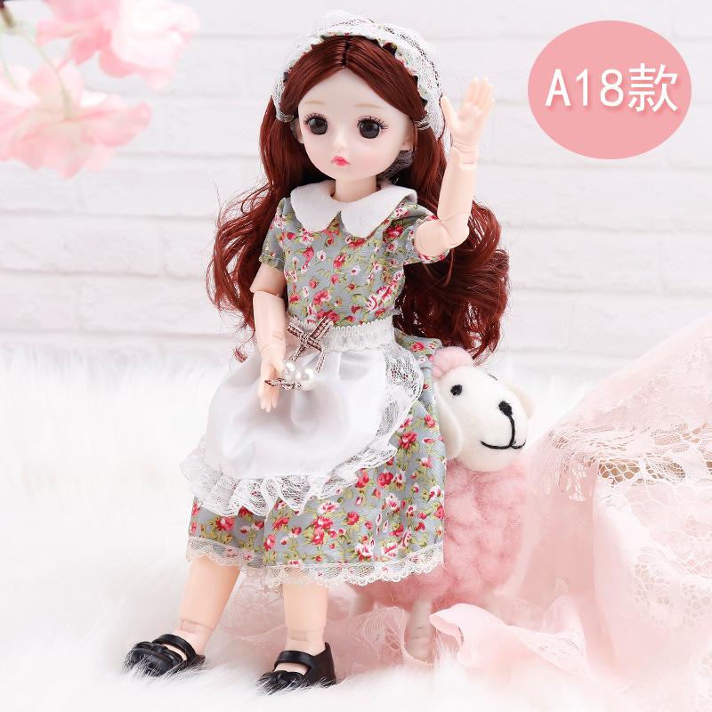 

Princess Dress Up 23 Joint 3D Real Eye Doll зелёный