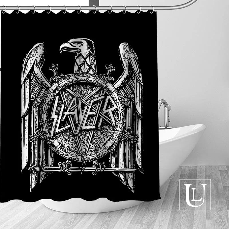 Slayer Duschvorhänge Benutzerdefinierter Badezimmervorhang Wasserdichtes Badezimmer Stoff Polyester Duschvorhang 1 Stück Benutzerdefiniert