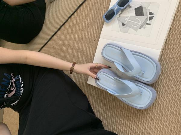 Fashion Shoes Woman 2025 Female Slippers Med Platform Loafers New Soft Summer Beach Slides  Shoes Women Slippers Summer Loafers Shale Fe