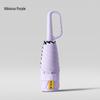 New Macaron Color Five-Fold Ultra-Light Sun Protection Compact Mini Umbrella with Buckle Handle
