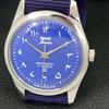 VINTAGE HMT JANATA HAND-WINDING INDIAN MENS BLUE COLOR DIAL WATCH a702058-5 R208-a702058