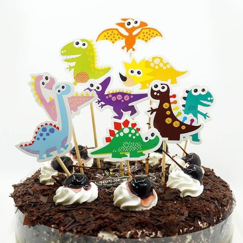 Tegneserie Barn Bursdagskake Girlander Vimpel Flagg Topper Omslag Sett for Gutt og Jente Bursdagsfest