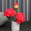 Creative Red Rose Table Lamp - Romantic Night Light for Festivals, Birthdays, Qixi, and Valentine's Day