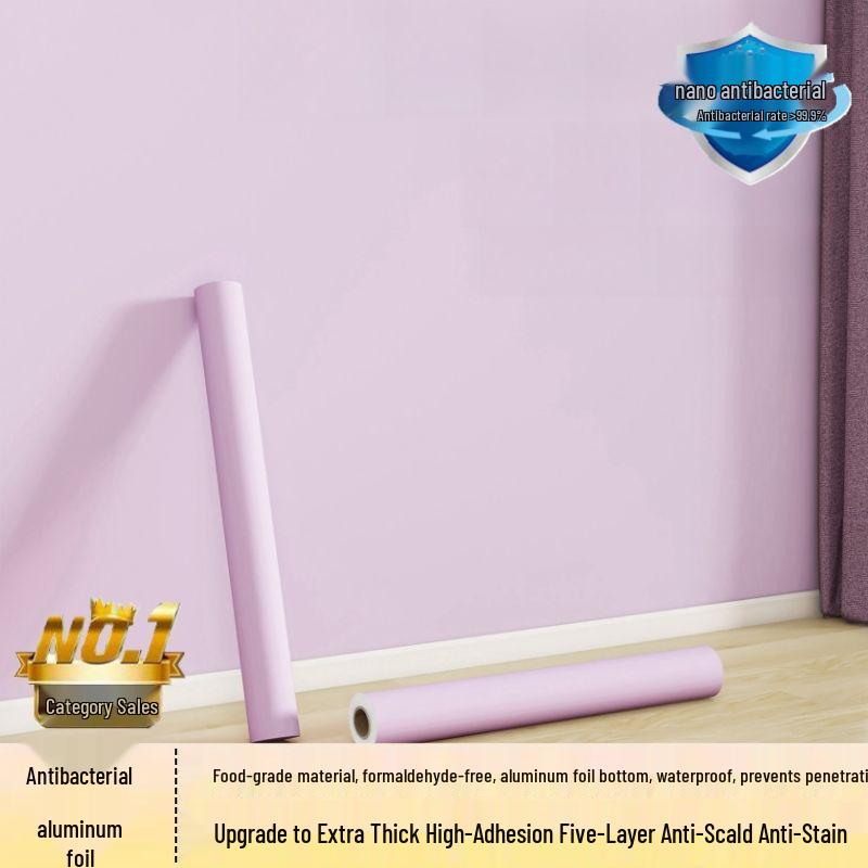 Waterproof Moisture-proof Zero-Formaldehyde Thickened Self-adhesive Wallpaper for Bedroom, Living Room, Mother and Baby.