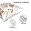 Cute Hamster Pattern Square Pillowcase Pillow Cover Cushion Decor Comfort Throw Pillow for Home Living Room