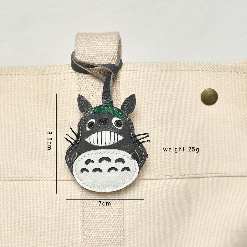 Handmade Sheepskin Chinchilla Real Leather Bag Charm KeyChain Kawaii Animal Bags Backpack Charms Couple Jewelry Bag Accessories