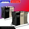 Waterproof Foldable Oxford Cloth Laundry Hamper with Lid for Bathroom Use