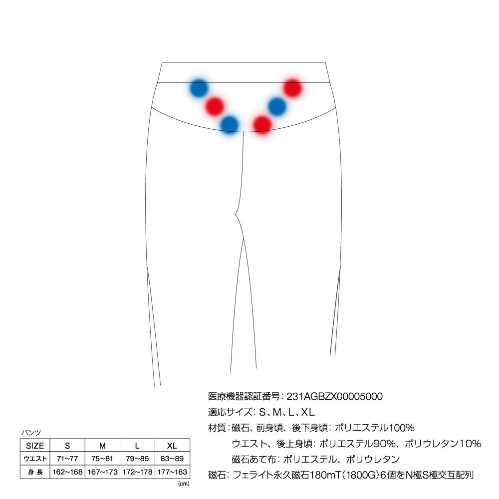 Colantotte RESNO Switching Pants, Long, Gray x Navy, AJDKA68M