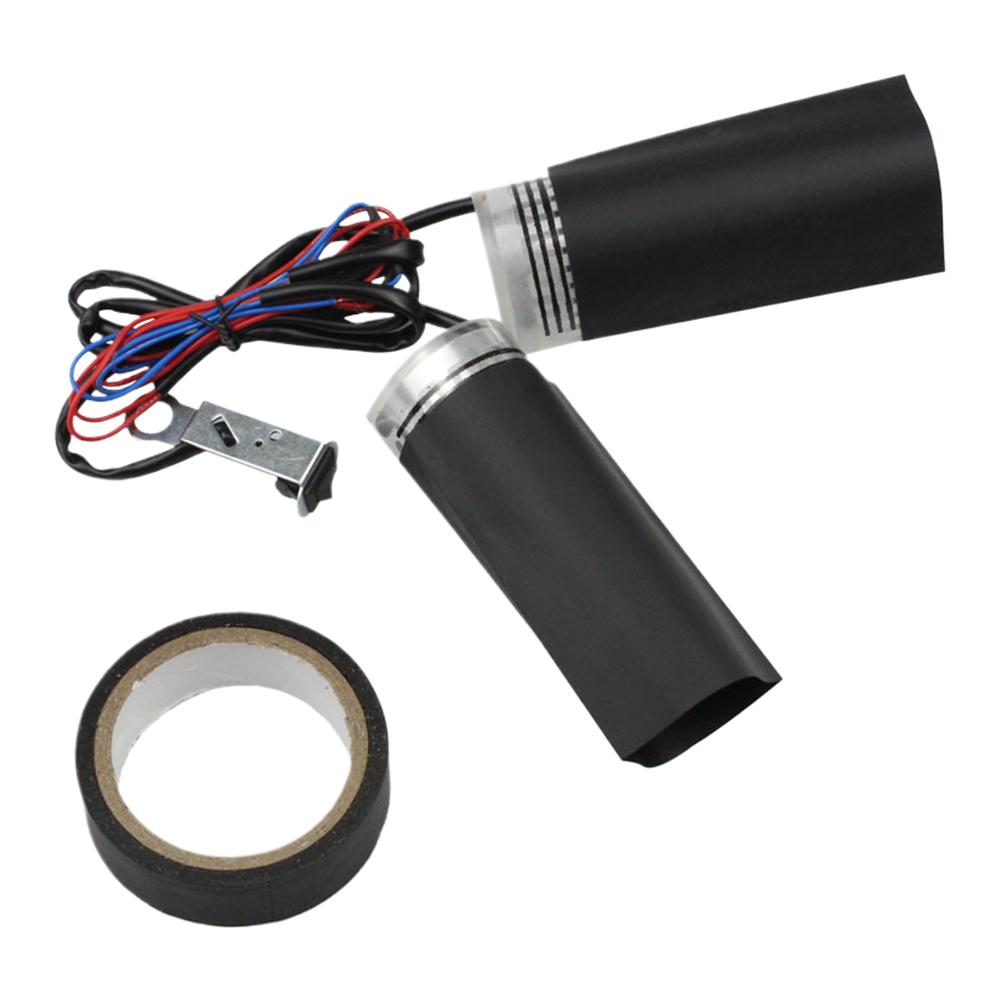 1 Paar Motorrad Heizgriffe 12V Gangschaltung Wärmer Polster Elektrische Heizgriff Abdeckung Anti-Rutsch Motorrad Schnellheizungs Kits