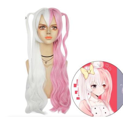 Anime Women Long Wig Cosplay Danganronpa Monomi Costume Super Dangan Ronpa Heat Resistant Synthetic Hair Carnival Party Wigs