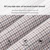 Men's 100% Cotton Brushed Houndstooth Long-Sleeve Shirt