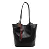 Large-capacity simple women's bags, new trendy fashion handbags, simple retro atmospheric women's shoulder bags