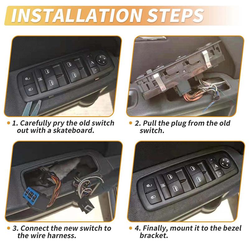 Electric Window Switch Car Window Lifter Switch Plastic Material High Reliability Characteristics Car Maintenance