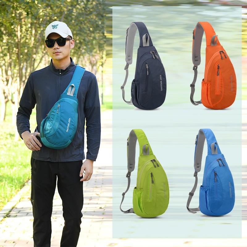 Outdoor Reflective Waterproof Running Shoulder Bag Men'S Crossbody Chest Sports Bag Women'S Hiking Cycling Climbing Backpack
