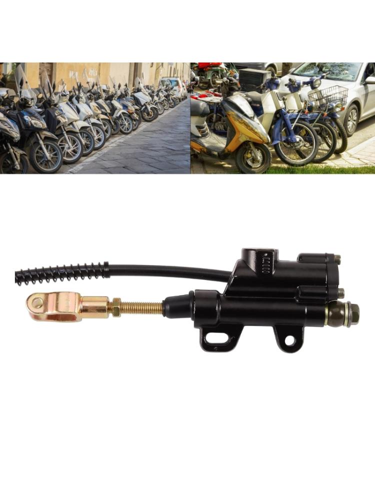 Conjunto de Calibrador y Cilindro Maestro de Freno Trasero para ATV Chino de 110cc QuadScooter Conjunto de Calibrador de Freno Accesorio Modificado