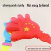 Large LED Red Flag Hand Clapper Toy - Five-Star Light-Up Clapping Paddle with National Flag Design