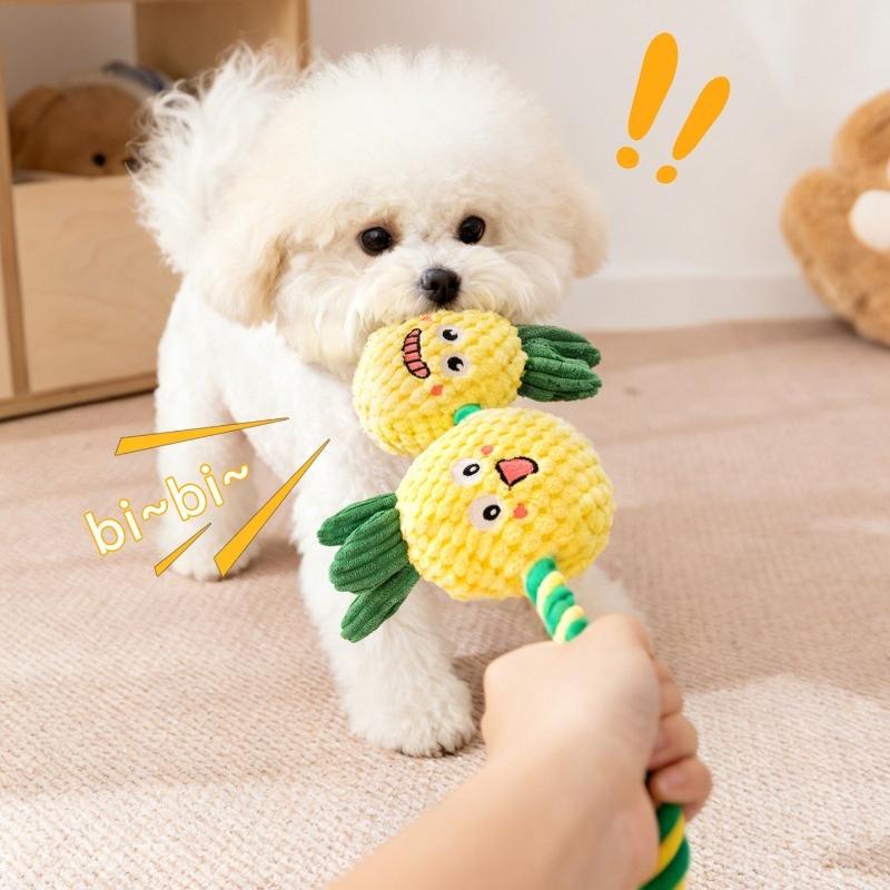 Dogs Tooth Chew Toy Indestructible Bite Resistant Small Medium Dog Chew Squeak Toy Interactive Plush Toy Pet Products
