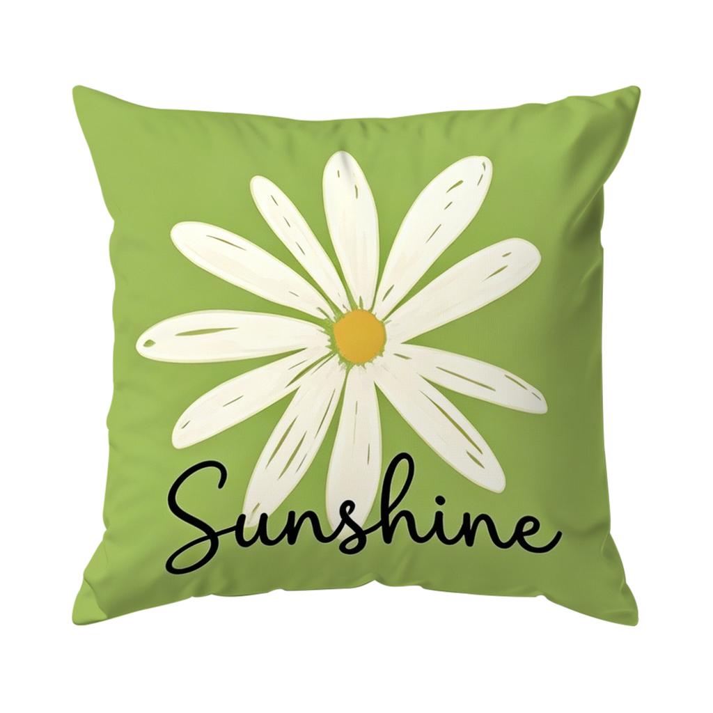 1pcs Daisy Cushions Pillowcase Polyester Cushion Cover Throw Pillow Pillowcover Home Car Sofa Decor