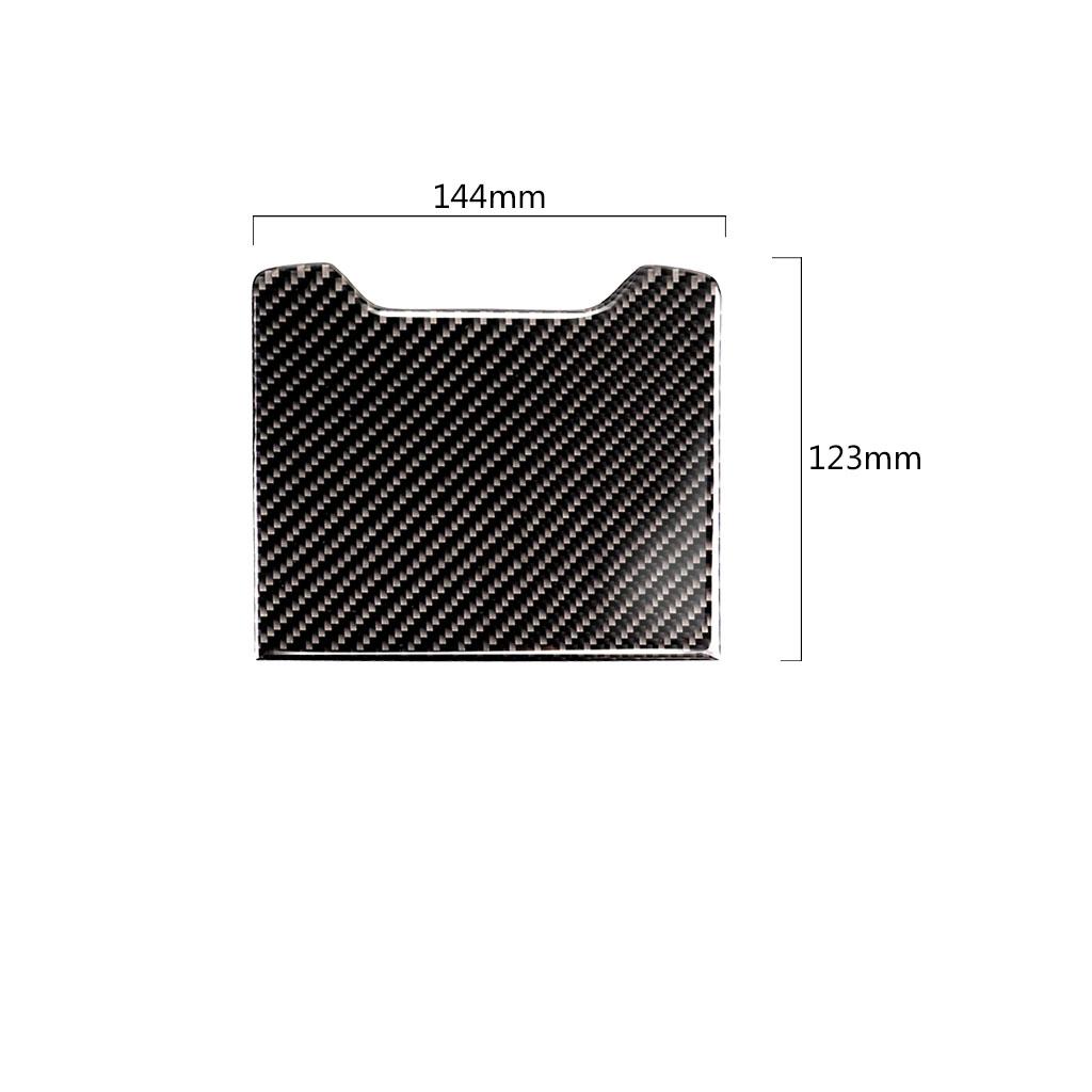 Für Mercedes C-Klasse W205 C180 C200 GLC Kohlefaser Hintere Armlehne Aufbewahrungsbox Panel Abdeckung Zierleiste Aufkleber Innenraumzubehör