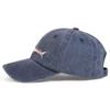 Unisex Shark Embroidery Wash Baseball Cap Spring and Autumn Outdoor Adjustable Sunscreen Hat