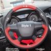 Hand Sewing Steering Wheel Cover For Ford Focus 3 2012-2014 KUGA Escape C-MAX