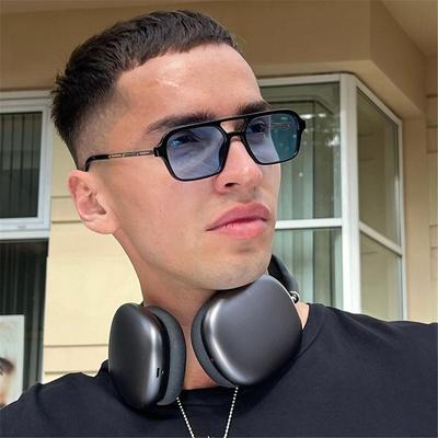 Luksusowa Marka Okulary Przeciwsłoneczne Kwadratowe Ochrona UV400 Styl Retro Letnie Okulary Vintage Okulary Plażowe/Podróżne/Streetwear