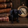 Wear-resistant Dog Figurine 3D Printed Three-Headed Figurine, 3 Heads Black Sculpture, Mythical Animal Ornament Horror for Home Office Bookshelf