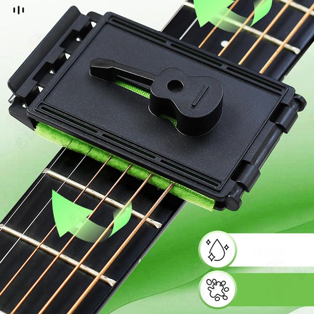 Gitarrsträngrengöringstrasa Greppbräderengöringstrasa Gitarrunderhållstillbehör Musikinstrumentvård för Gitarr Bas