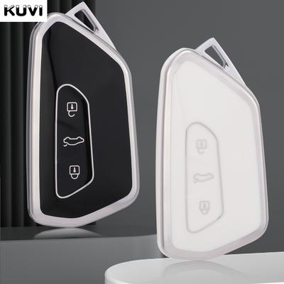 TPU Autoschlüsselhülle für VW Volkswagen/Golf 8 MK8 ID.3 ID.4 /Cupra/Skoda/Octavia A8/SEAT/Leon MK4 2020 2021/Formentor/Tarraco