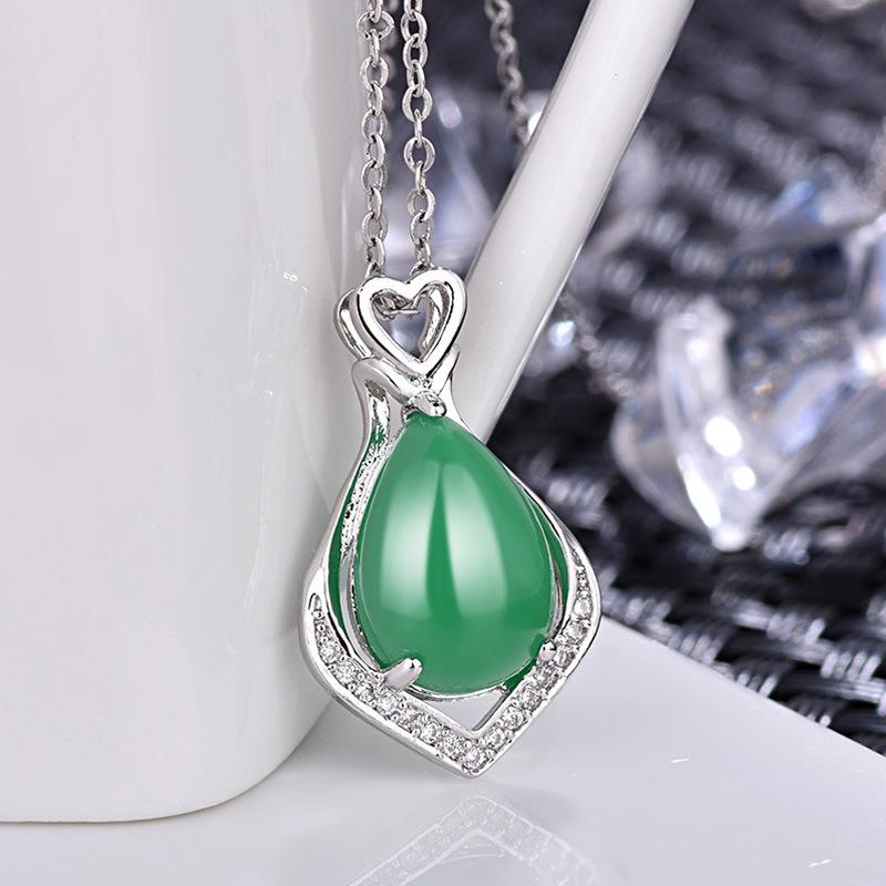 Lindon Damen-Halskette mit Anhänger, Kupferlegierung, Zirkon, modisches Geschenk