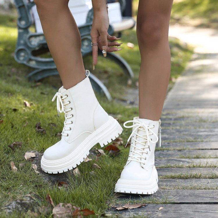 Women's Lightweight Fashion Hundred Soft Elastic Comfortable Ankle Boots Shock Absorbing Anti-slip Casual Sports Martin Boots