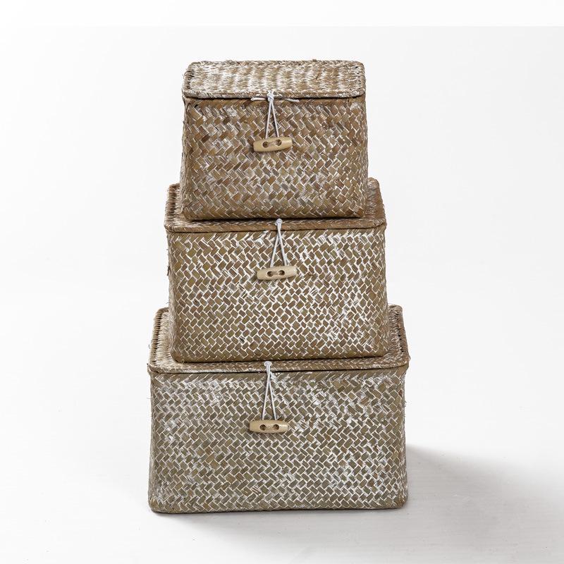 012S Hand-Woven Seagrass Storage & Celebration Box