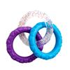 Three-Ring Dog Toy Interactive Dog Tug of War Toy Connected Rings Dog Chew Toy for Puppy Teething Biting Teeth Cleaning