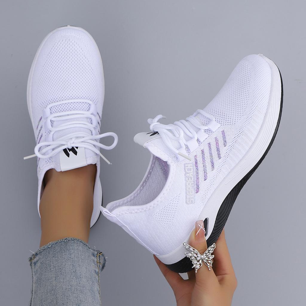 Scarpe Sportive da Donna Nuove per Primavera e Autunno, Stringate Casual, Comode, Traspiranti, Leggere e Resistenti all'Usura